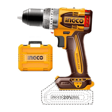TALADRO PERCUTOR INAL INGCO BRUSHLESS +BAT +CARG CIDLI20602 - 8
