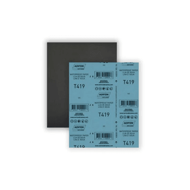 SET 10 LIJAS AL AGUA AUTOMOTRIZ T-419 230X280 MM NORTON GRANO 60 - 1