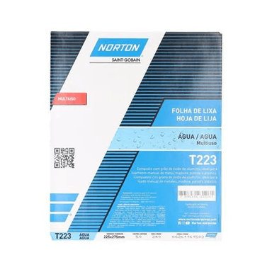 SET 5 LIJAS AL AGUA FERRETERA T-223 230X280 MM NORTON GRANO 280 - 3