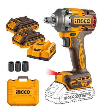 PISTOLA LLAVE DE IMPACTO BL 1/2 20V 400 NM INGCO CIWLI2040 - 7