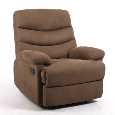 BERGERE RECLINABLE AUSTEN COMPACTO MICROFIBRA CAFE SILLON DE DESCANSO MANUAL - 1
