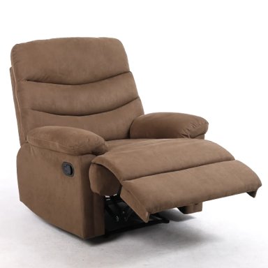BERGERE RECLINABLE AUSTEN COMPACTO MICROFIBRA CAFE SILLON DE DESCANSO MANUAL - 3