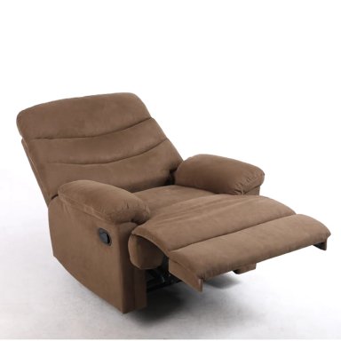 BERGERE RECLINABLE AUSTEN COMPACTO MICROFIBRA CAFE SILLON DE DESCANSO MANUAL - 4