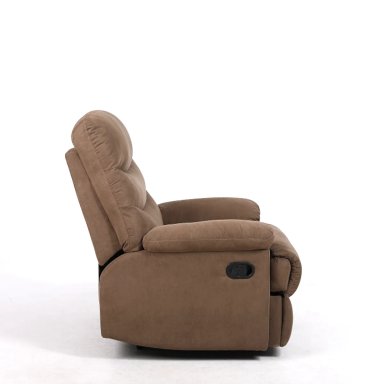 BERGERE RECLINABLE AUSTEN COMPACTO MICROFIBRA CAFE SILLON DE DESCANSO MANUAL - 5