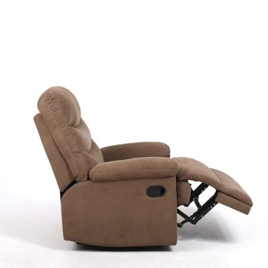 BERGERE RECLINABLE AUSTEN COMPACTO MICROFIBRA CAFE SILLON DE DESCANSO MANUAL - 6