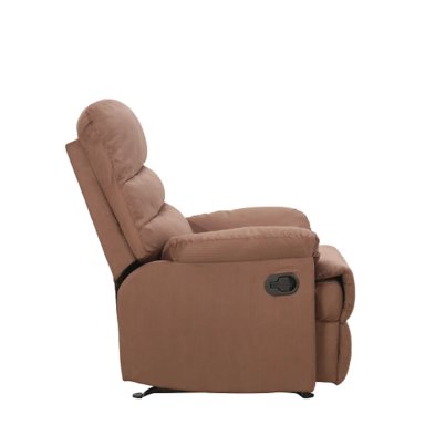 BERGERE RECLINABLE BUZZATI COMPACTO MICROFIBRA TEXTURIZADA COLOR MOCA SILLON DE DESCANSO - 3