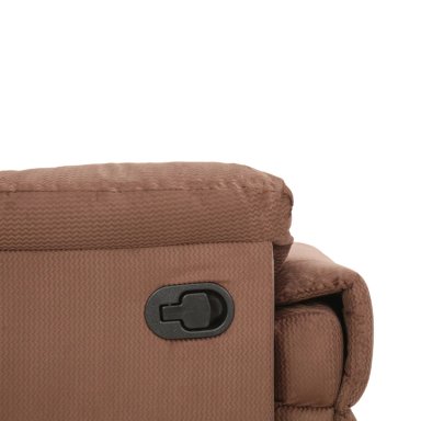 BERGERE RECLINABLE BUZZATI COMPACTO MICROFIBRA TEXTURIZADA COLOR MOCA SILLON DE DESCANSO - 5