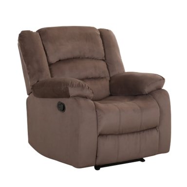 BERGERE RECLINABLE CIORAN SILLON DESCANSO MICROFIBRA ATERCIOPELADA CHOCOLATE - 1