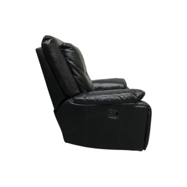 BERGERE RECLINABLE BECKETT CON FUNCION MECEDORA ECOCUERO NEGRO SILLON DE DESCANSO - 3