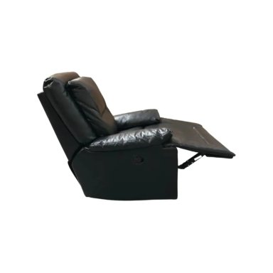 BERGERE RECLINABLE BECKETT CON FUNCION MECEDORA ECOCUERO NEGRO SILLON DE DESCANSO - 4