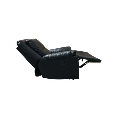 BERGERE RECLINABLE BECKETT CON FUNCION MECEDORA ECOCUERO NEGRO SILLON DE DESCANSO - 5
