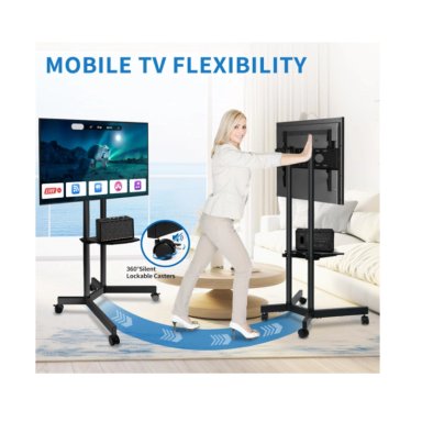 SOPORTE DE TV CON RUEDAS 32 A 70 PEDESTAL MOVIL - 2