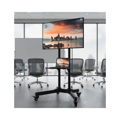 SOPORTE DE TV CON RUEDAS 32 A 70 PEDESTAL MOVIL - 5