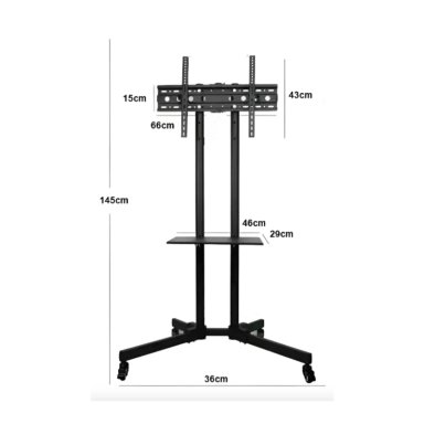 SOPORTE DE TV CON RUEDAS 32 A 70 PEDESTAL MOVIL - 6