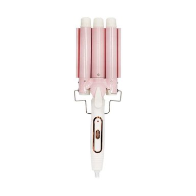 PLANCHA ONDULADOR RIZADOR DE PELO ONDAS SIRENA ROSADO - 1