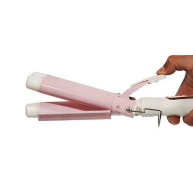 PLANCHA ONDULADOR RIZADOR DE PELO ONDAS SIRENA ROSADO - 2