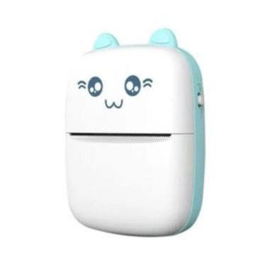 IMPRESORA CLICK VENTAS MINI TÉRMICA PORTÁTIL GATITO BLUETOOTH AZUL - 1