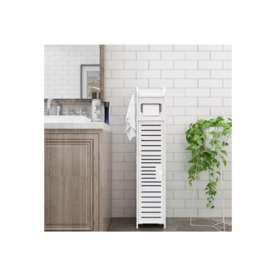 ESTANTE DE BAÑO ORGANIZADOR BLANCO 15X16X80CM - 2