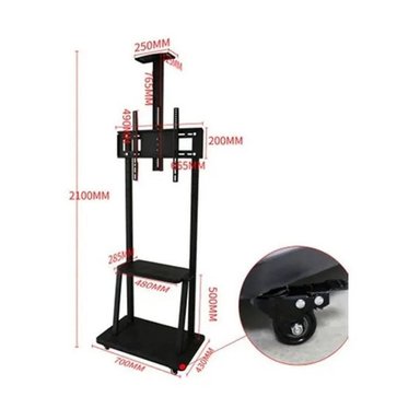 SOPORTE RACK TV BASE PEDESTAL RUEDA TELEVISOR DE 32 A 70P CLICK VENTAS - 3