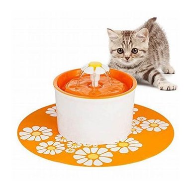 BEBEDERO PERROS CLICK VENTAS DISPENSADOR FUENTE AGUA NARANJA - 2