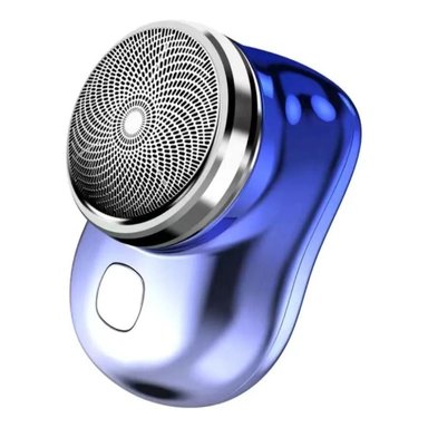 RECORTADOR CLICK VENTAS MINI AFEITADORA HOMBRES PORTÁTIL CABLE USB AZUL - 1
