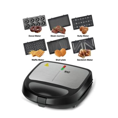 MÁQUINA DONAS CLICK VENTAS 6 EN 1 SANDWICHERA WAFFLES PARRILLA NUECES - 2