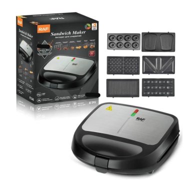 MÁQUINA DONAS CLICK VENTAS 6 EN 1 SANDWICHERA WAFFLES PARRILLA NUECES - 5