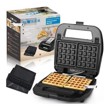 SANDWICHERA CLICK VENTAS MÁQUINA ELÉCTRICA 3 EN 1 WAFLERA - 5