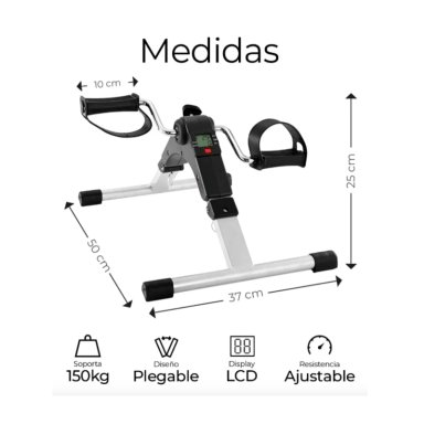 MINI BICICLETA CLICK VENTAS ESTATICA PEDALERA CON PANTALLA LCD SPINNING - 4
