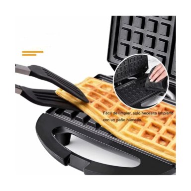 MÁQUINA CLICK VENTAS HORNEAR 8 DONAS Y WAFFLES 2EN1 RAF 850W NEGRO - 5