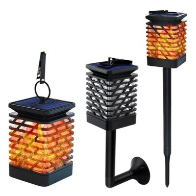 LUZ LED CLICK VENTAS LLAMA SIMULADA ENERGÍA SOLAR - 2