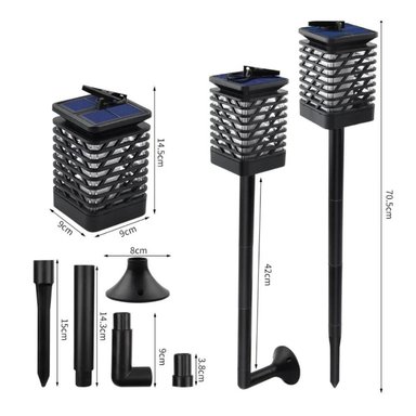LUZ LED CLICK VENTAS LLAMA SIMULADA ENERGÍA SOLAR - 5