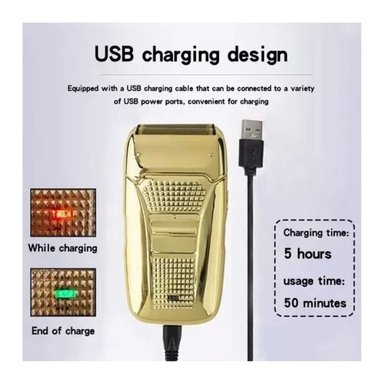 MAQUINA DE AFEITAR ELÉCTRICA RECARGABLE PROFESIONAL - 3