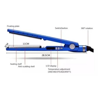 PLANCHA ALISADORA PROFESIONAL Y TENAZA RIZADORA CABELLO PELO - 3