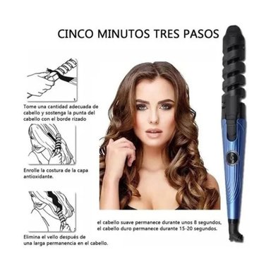 PLANCHA ALISADORA PROFESIONAL Y TENAZA RIZADORA CABELLO PELO - 5