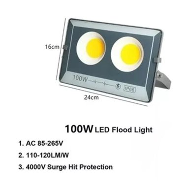FOCO LED 100W PLANO PROYECTOR EXTERIOR ESTADIO IP66 BASE - 2