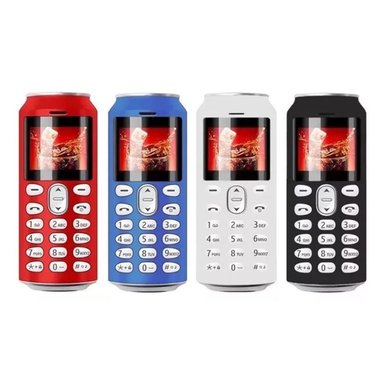 MINI CELULAR TELEFONO CAMARA BLUETOOTH LINTERNA SIM BLANCO - 2