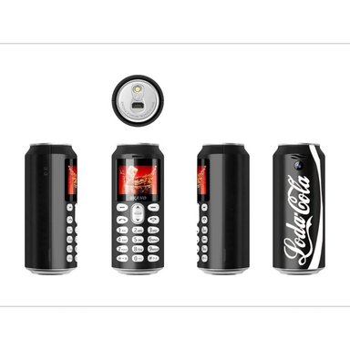 MINI CELULAR TELEFONO CAMARA BLUETOOTH LINTERNA SIM BLANCO - 4