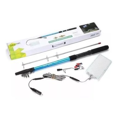 LAMPARA LED CAÑA DE PESCAR TELESCÓPICA EXTERIORES CAMPING - 1