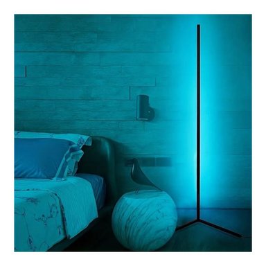 LAMPARA DE PIE ESQUINA LED DORMITORIO RGB DECORACION HOGAR - 3
