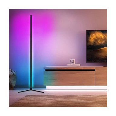 LAMPARA DE PIE ESQUINA LED DORMITORIO RGB DECORACION HOGAR - 5