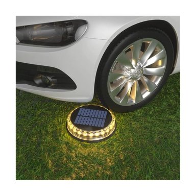 LÁMPARA CLICK VENTAS DISCO SOLAR IMPERMEABLE ESTACA JARDIN LUZ CALIDA - 2