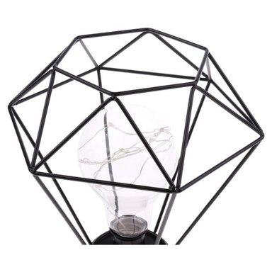 LÁMPARA DE MESA CLICK VENTAS DE METAL DISEÑO GEOMÉTRICO DECORATIVA HOGAR A PILAS - 3