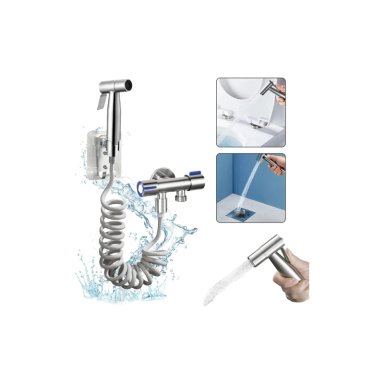 KIT CLICK VENTAS DUCHA ROCIADOR BIDET PARA INODORO 304 PULVERIZADOR - 1