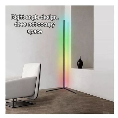 LAMPARA DE PIE RGB ESQUINERO LUZ LED CONTROL FLOORLAMP - 2