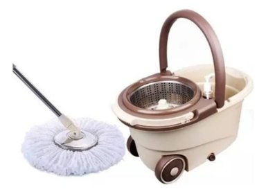 MOPA BALDE TRAPEADOR CENTRIFUGADO ENJUAGA CON RUEDAS - 2