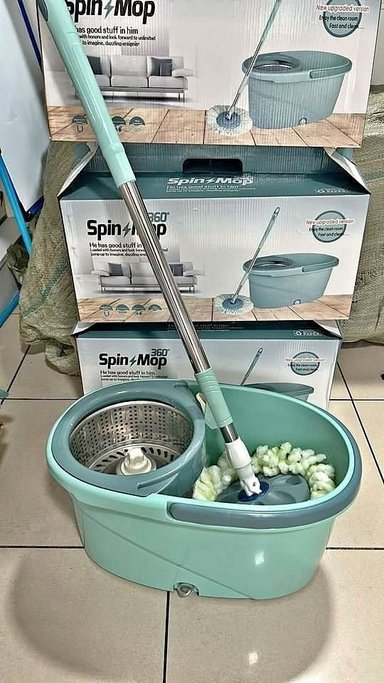 MOPA TRAPEADOR GIRATORIO SPIN 360° CON BALDE - 3