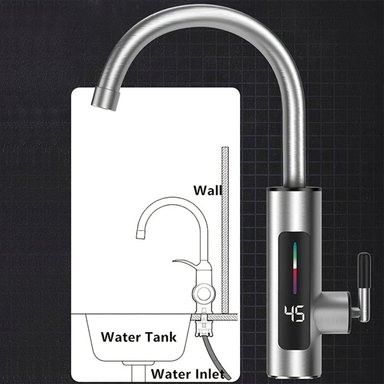 LLAVE GRIFO AGUA CALIENTE ELÉCTRICO PARA LAVAPLATOS RY020 - 2