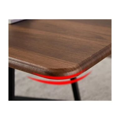 MESA DE CENTRO RECTANGULAR ELEGANTE COLOR CAFE - 2