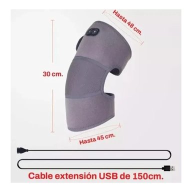 RODILLERA CALEFACCION COMPRESA CALIENTE USB MASAJEADOR - 3
